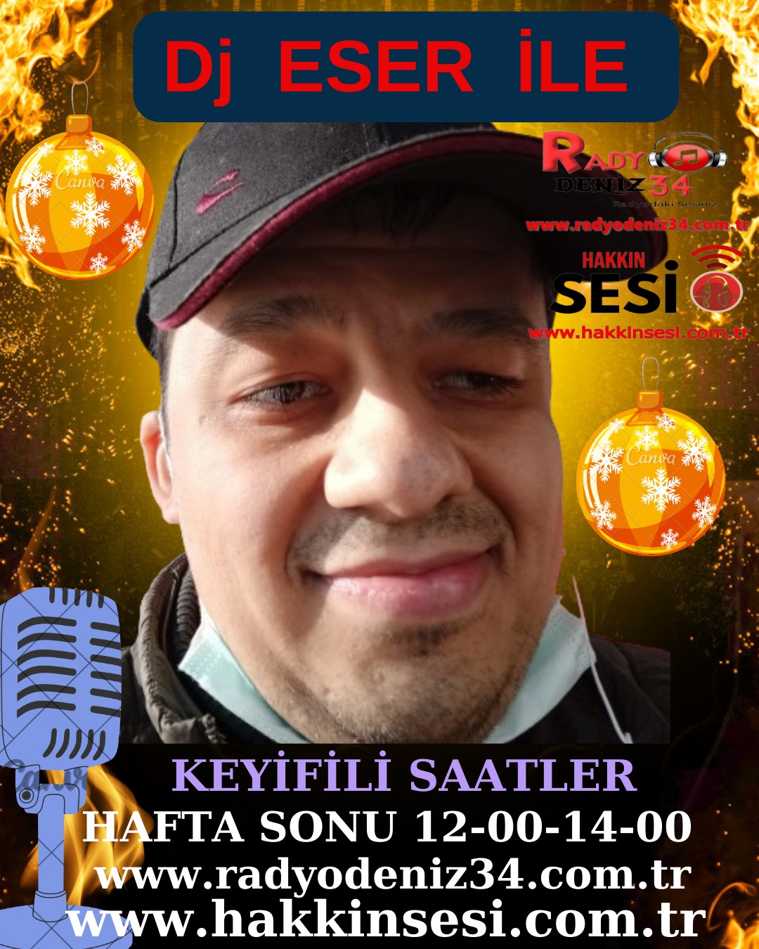 DJ ESER İLE KEYIFLI SAATLER HAFTA SONU SAATLER 12:00  -14:00